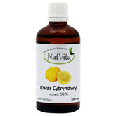 Acid citric 50% Acid citric 100 ml NATVITA